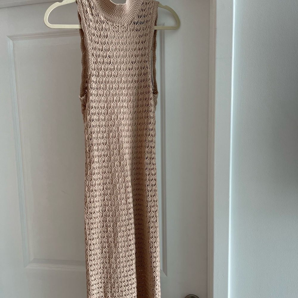 Aqua x Bloomingdales Crochet Maxi Dress